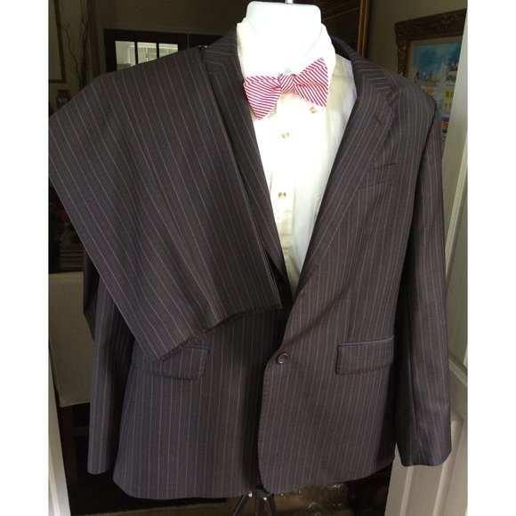 Banana Republic Men's Suit Black/Taupe 46R 34/30 - Picture 1 of 12